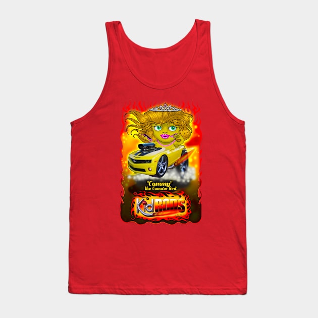 KidRods - Cammy the Camaro Tank Top by MyTeeGraphics